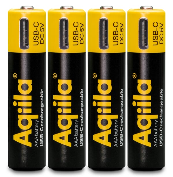 Miniatyrbild 1 av 7: Aqiila 406094 hushållsbatteri Laddningsbart batteri AAA Litium-Ion (Li-Ion)