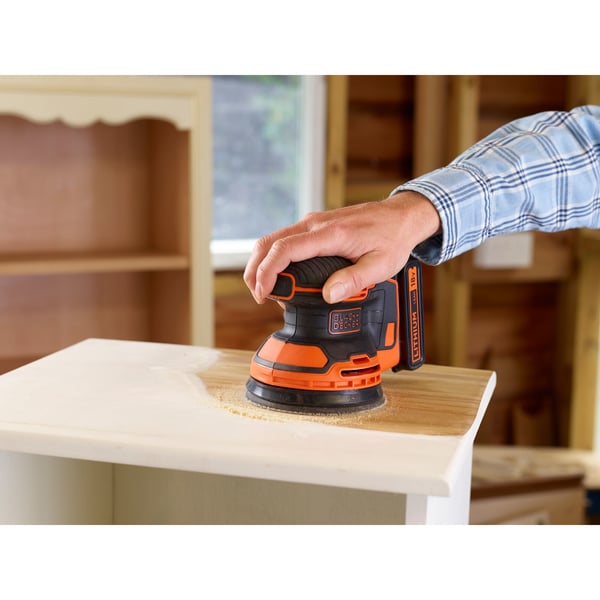 Black & Decker BDCROS18N-XJ transportabel slibemaskine Rystepudser 12000 rpm Sort, Orange