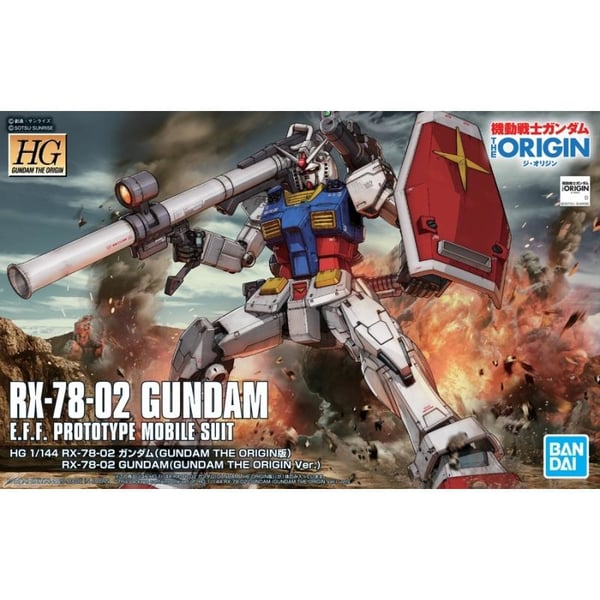 Bandai [026] HG 1/144 RX-78-02 Gundam (Gundam The Origin Ver.)