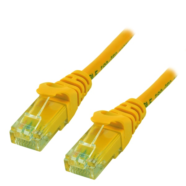 MCL 5m Cat6a U/UTP netværkskabel Gul U/UTP (UTP)
