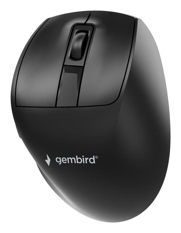 Gembird MUSW3-9B-01 hiiri Office Oikeakätinen RF Wireless + Bluetooth + USB Type-A Optinen 2400 DPI