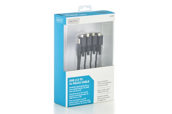 Miniatyrbild 1 av 3: Digitus DA-70159 seriella kablar Svart 1,5 m USB Type-A DB-9