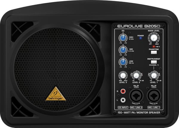 Miniatyrbillede 2 af 5: Behringer EUROLIVE B205D Public Address (PA) højttaler