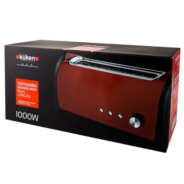 Küken 33779 brødrister 6 1 skive(r) 1000 W Rød