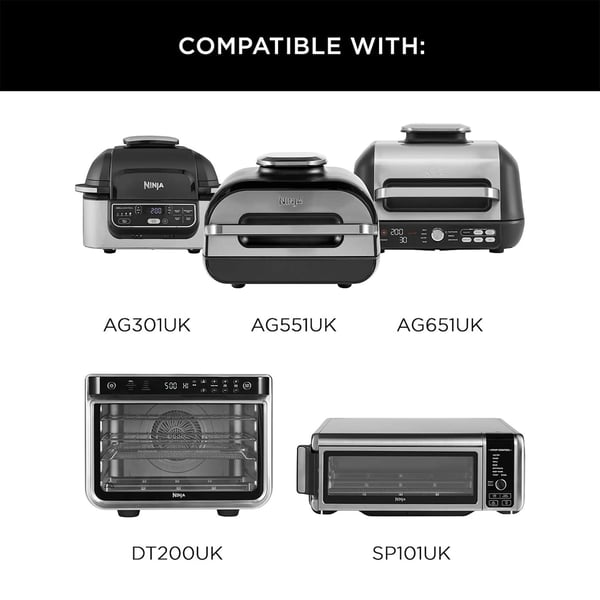 Ninja 4140J301UKE bagepapir Grill, Airfryer Rektangulær