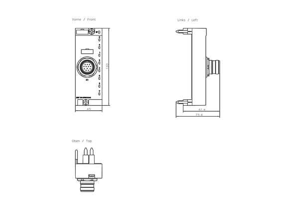 Miniatyrbillede 2 af 3: Siemens 6ES7194-4FA00-0AA0 fieldbus modul