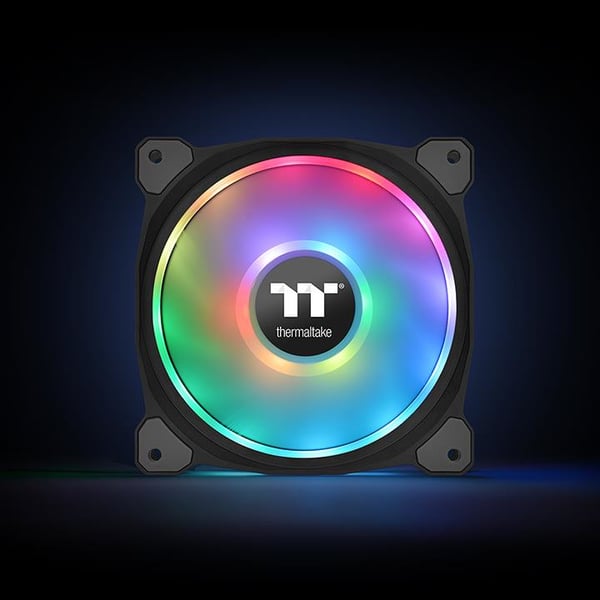 Miniatyrbillede 14 af 14: Thermaltake Riing Duo 12 RGB Premium Edition Computerkabinet Ventilator 12 cm Sort