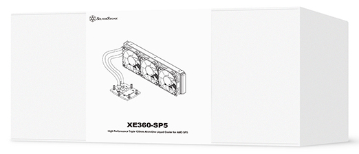 Silverstone XE360-SP5 Processor Alt-i-en væskekøler 12 cm Sort 1 stk