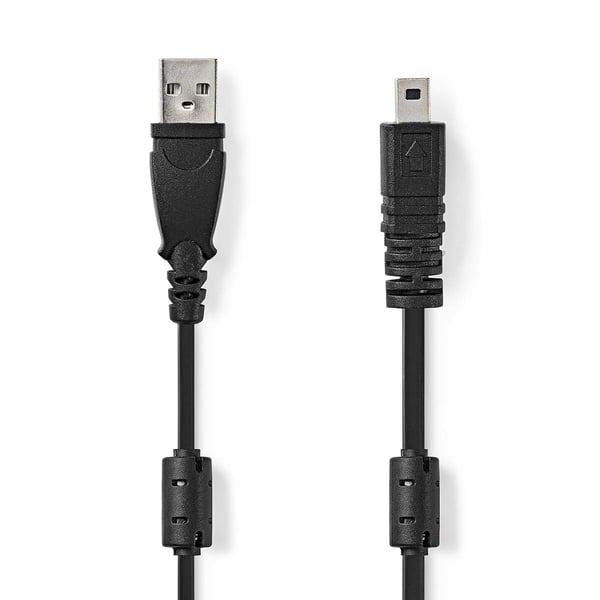 Nedis CCGL60810BK20 kabel til kamera 2 m Sort