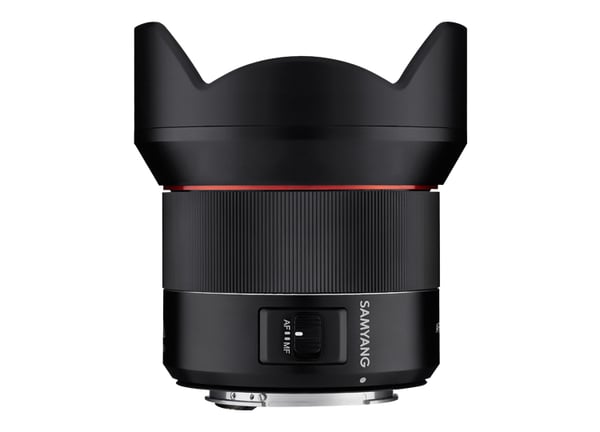 Samyang AF 14mm F2.8 F SLR Bred linse Sort