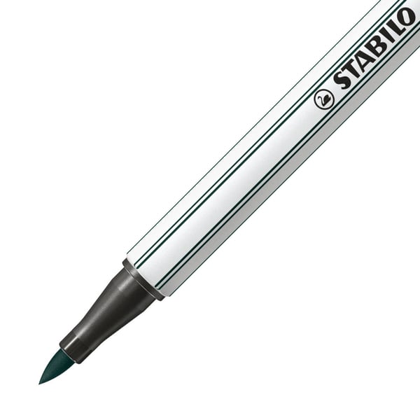 Miniatyrbild 2 av 6: STABILO Pen 68 brush stiftpennor Grön 1 styck