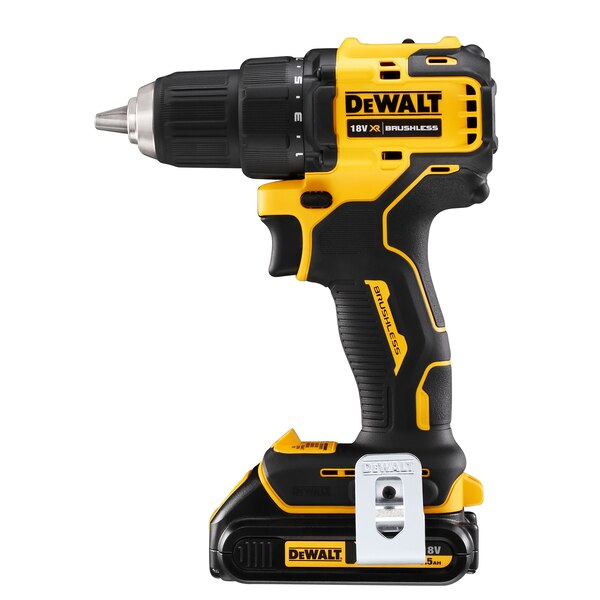 DeWALT DCD708S2T-QW bor 1650 rpm Nøglefri 1,1 kg Gul