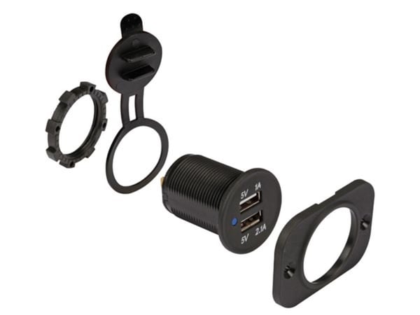 Miniatyrbild 5 av 8: Velleman CC094 mobilladdare Universal Svart USB Automatisk