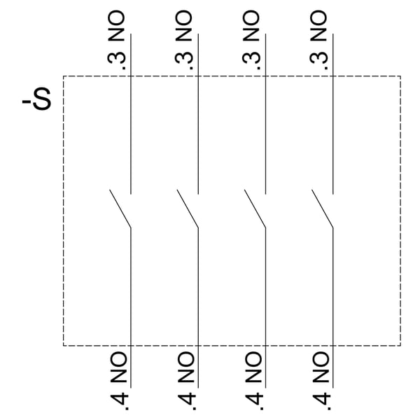 Siemens 3SU1100-7AF10-1QA0 sähkökytkin