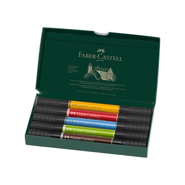 Faber-Castell 162005 speedmarker 5 stk Blå, Grøn, Rød, Sepia, Gul
