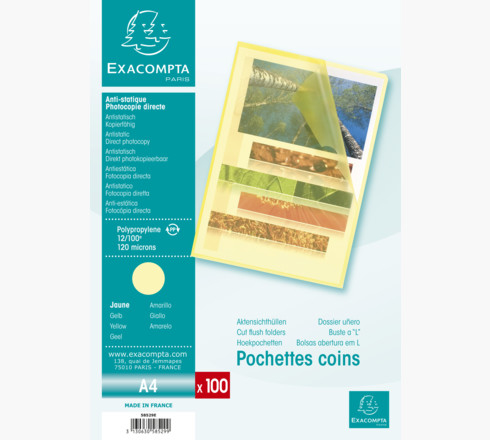 Exacompta 58529E arkbeskytter 210 x 297 mm (A4) Polypropylen (PP) 100 stk