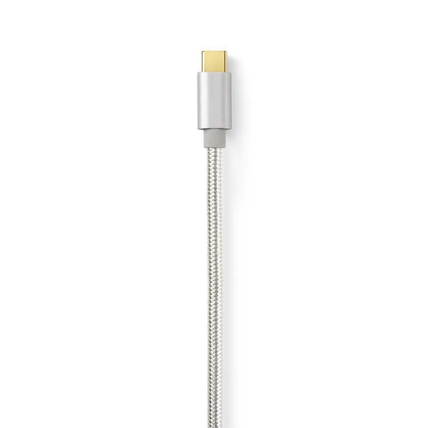 Nedis CCTB60650AL30 USB-kaapeli USB 2.0 3 m Micro-USB B USB C 0,48 Gbit/s Alumiini