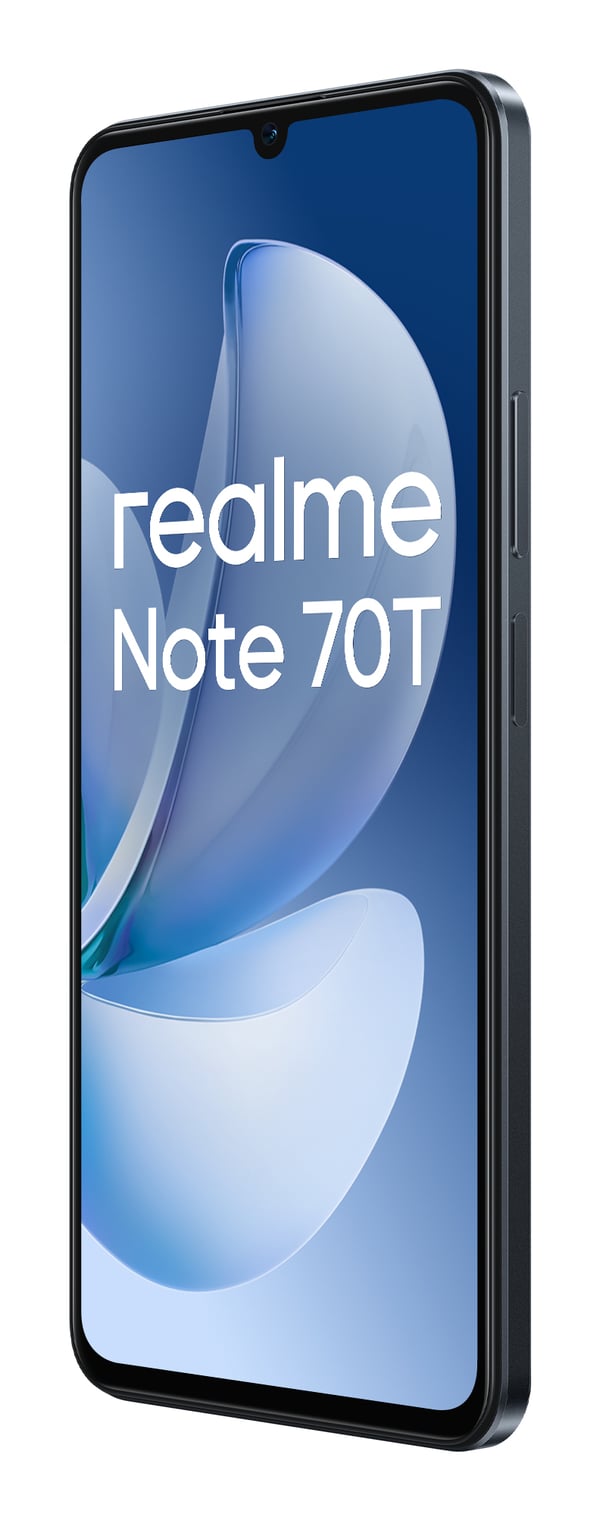 realme Note 70T 17,1 cm (6.74") Kaksois-SIM Android 15 4G USB Type-C 4 GB 64 GB 6000 mAh Musta