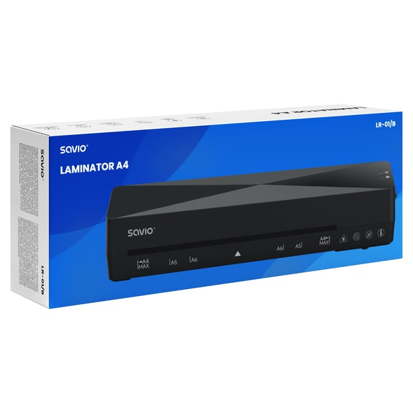 Savio LR-01/B laminointikone Kylmä-/kuumalaminaattori 320 mm/min Musta