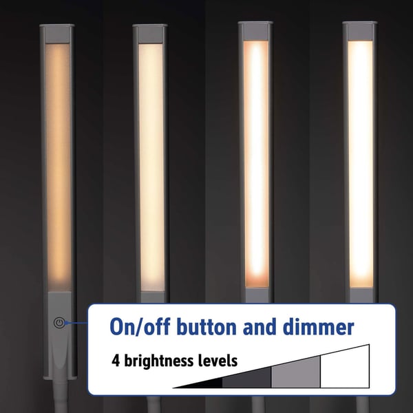 MAUL MAULpirro bordlampe SMD LED-modul LED E Sølv, Hvid