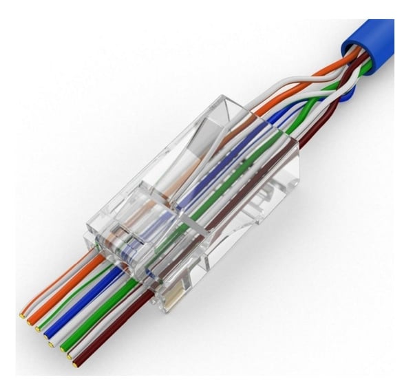 WP WPC-MDP-883-6SP-R50T kabelsamler RJ-45 Transparent