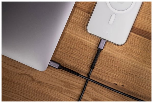 Pikkukuva 3 / 9: FIXED FIXDA-CC2-GR USB-kaapeli USB 2.0 2 m USB C 4,8 Gbit/s 240 W Harmaa