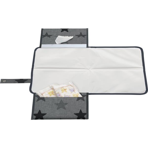Dooky 5626466 skiftemåtte Polyester, Skum, Polyethylen-vinylacetat (PEVA) Sort Flad