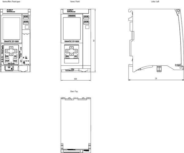 Siemens 6ES7515-2FN03-0AB0 6ES75152FN030AB0 SPS-Zentralbaugruppe