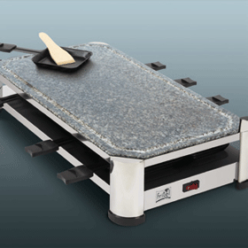 Fritel RG 2170 raclette grill 1500 W Sort, Krom, Rustfrit stål
