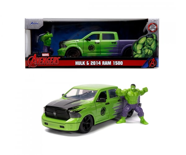 Miniatyrbild 4 av 7: Jada Toys Marvel Hulk 2014 Ram 1500 1:24