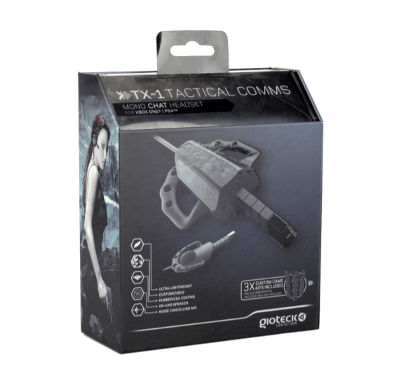 Gioteck TX-1 Headset Ledningsført Ørekrog Spil Sort