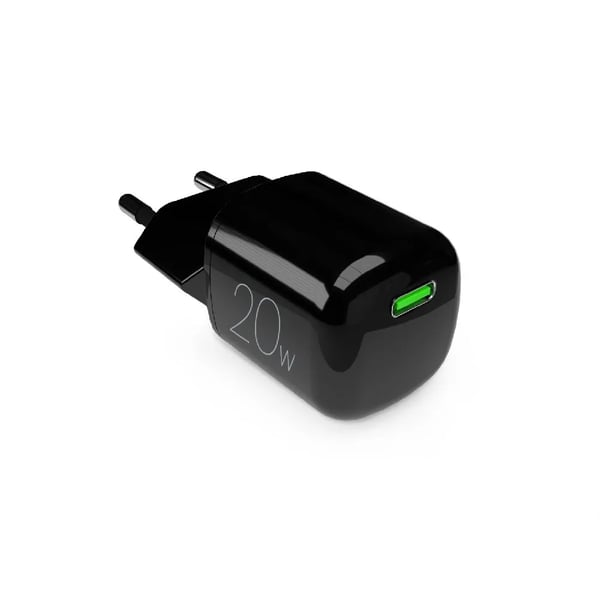 PURO PUFCMTCUSBC20WGBLK oplader til mobil enhed Smartphone, Tablet Sort Vekselstrøm Trådløs opladning Hurtig opladning Indendørs