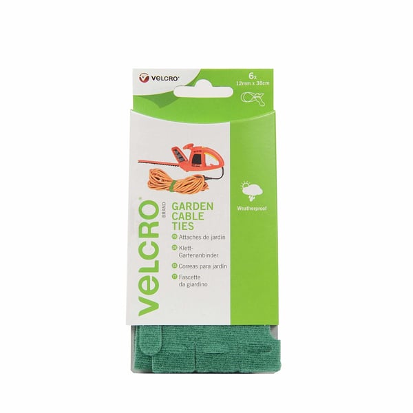 Velcro VEL-EC60252 kardborrefäste Grön 6 styck