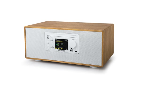 Muse M-695 DBTW Personal Digital Vit, Trä Muse M-695 DBTW Personal Digital Vit, Trä