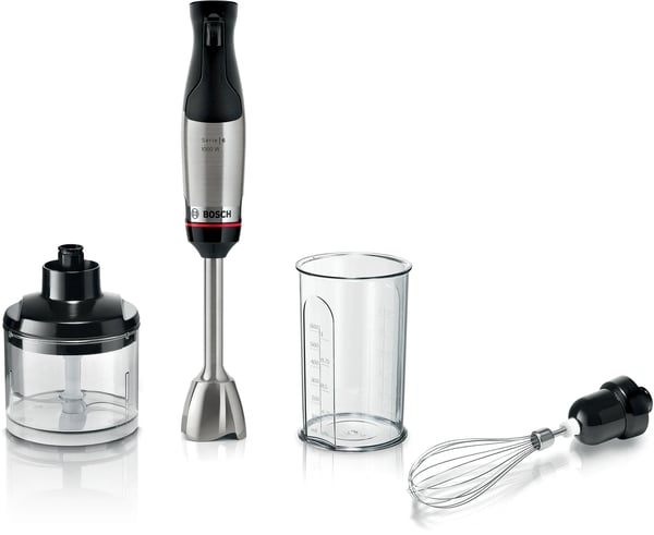 Miniatyrbillede 1 af 12: Bosch Serie 6 MSM6M621 blender 0,5 L Nedsænkning blender 1000 W Sort, Rustfrit stål