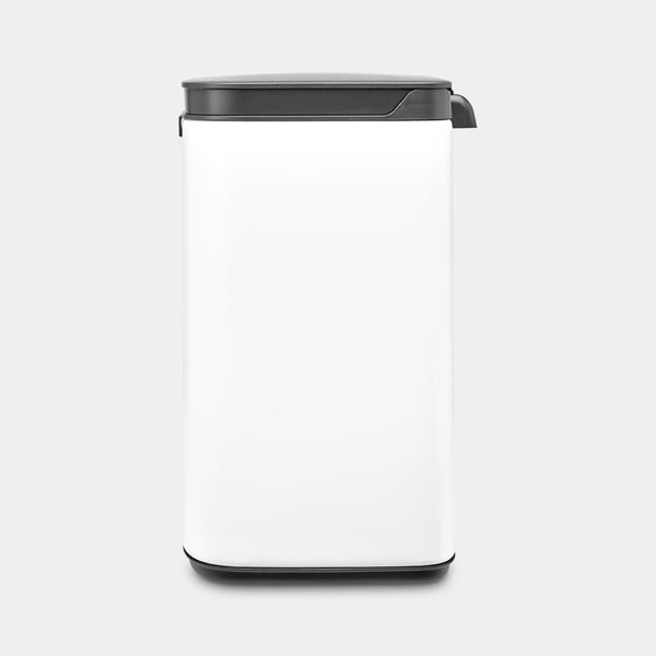 Brabantia Bo Waste Bin 4 l Rektangulär Stål Svart, Vit