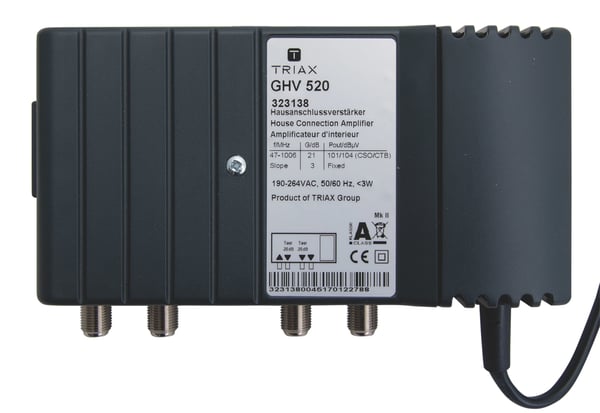 Miniatyrbild 4 av 8: Triax GHV 520 tv-signalförstärkare 47 - 1006 MHz