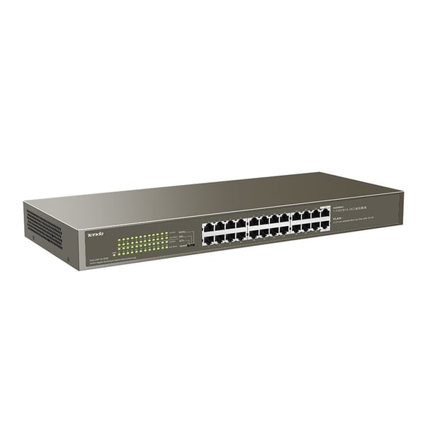 Miniatyrbild 2 av 3: Tenda TEG1124P-24-250W nätverksswitchar Ohanterad Gigabit Ethernet (10/100/1000) Strömförsörjning via Ethernet (PoE) stöd