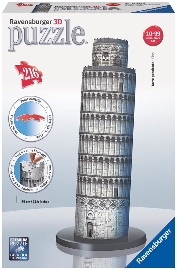 Ravensburger Leaning Tower of Piya 3D Puzzle 216 kpl Rakennukset