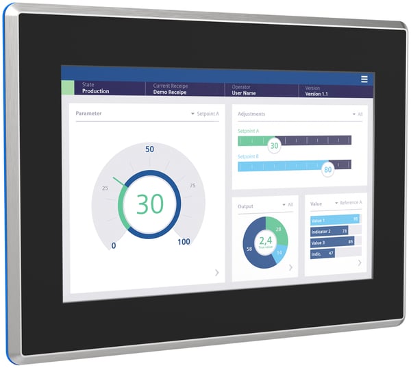 Siemens 6AV2128-3MB70-0AX0 touch-kontrolpanel 30,7 cm (12.1") 800 x 1280 pixel