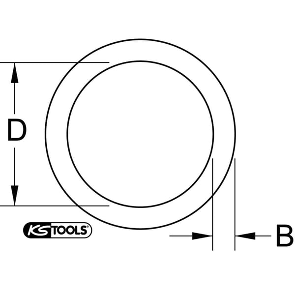 Miniatyrbillede 2 af 2: KS Tools 515.1403 skive & ring
