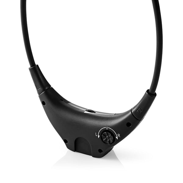 Nedis HPRF010BK kuulokkeet ja kuulokemikrofoni Langallinen & langaton Leuan ali TV USB Type-C Latausteline Musta