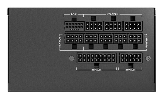 Miniatyrbillede 2 af 12: Antec GSK ATX3.1 750W 80 PLUS Gold enhed til strømforsyning 20+4 pin ATX ATX Sort