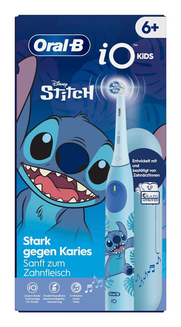 Oral-B iO Kids 6+ med rejseetui Stitch
