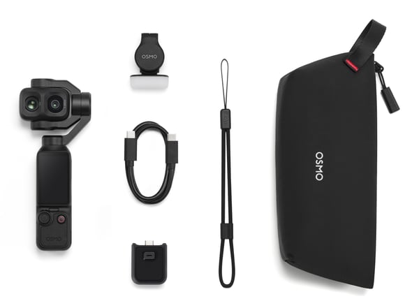DJI Osmo Pocket 4P kardanled kamera 4K Ultra HD 37 MP Wi-Fi Sort