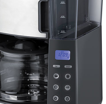 Miniatyrbild 2 av 5: Russell Hobbs Grind and Brew Glass Carafe Helautomatisk Droppande kaffebryggare 1,25 l