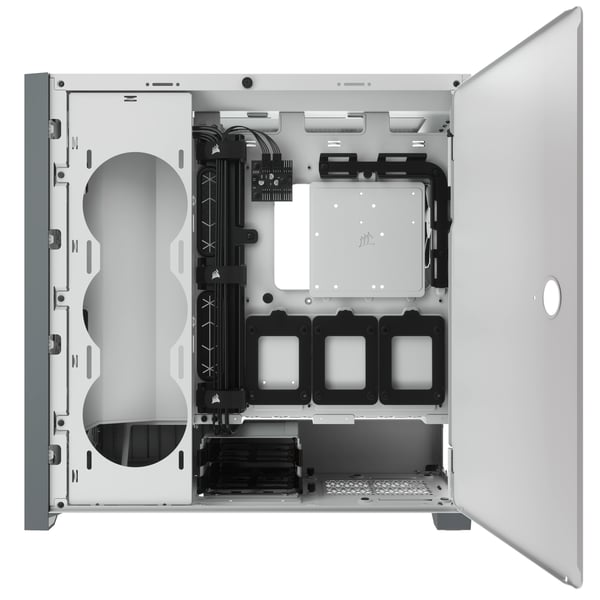 Miniatyrbillede 10 af 15: Corsair 5000D Tempered Glass Midi Tower Hvid