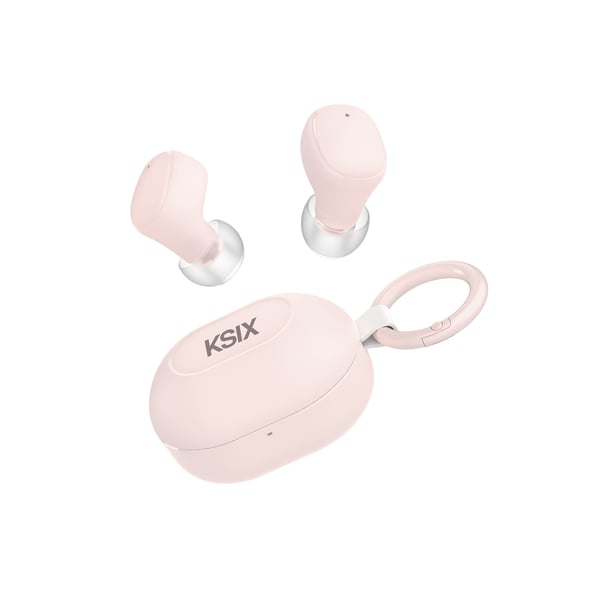 Ksix BTW06R hörlur och headset True Wireless Stereo (TWS) I öra Samtal/musik Bluetooth Rosa