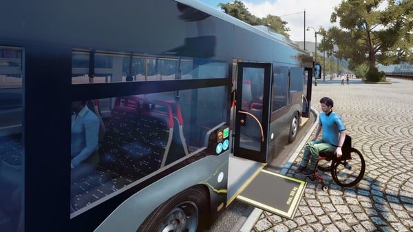 Pikkukuva 5 / 7: Astragon Bus Simulator 19 Vakio Saksa, Englanti, Yksinkertaistettu kiina, Korea, Espanja, Ranska, Italia, Japani, Puola, Portugali, Venäjä, Tšekki, Turkki PlayStation 4