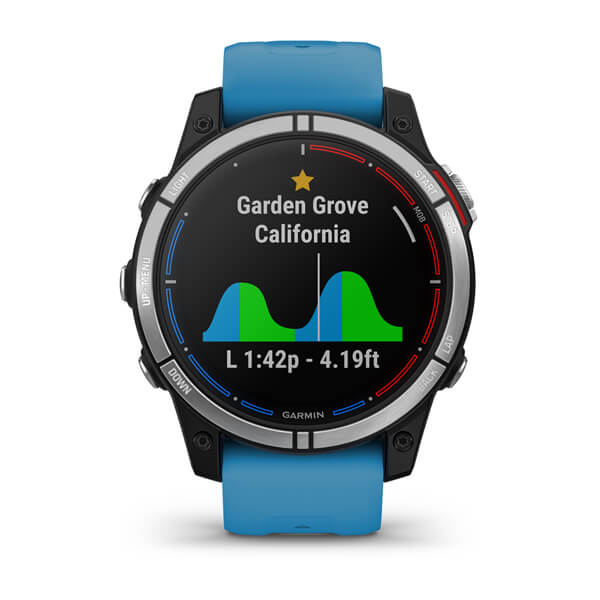 Miniatyrbillede 7 af 11: Garmin quatix 7 3,3 cm (1.3") MIP 47 mm Digital 260 x 260 pixel Berøringsskærm Blå Wi-Fi GPS (satellit)